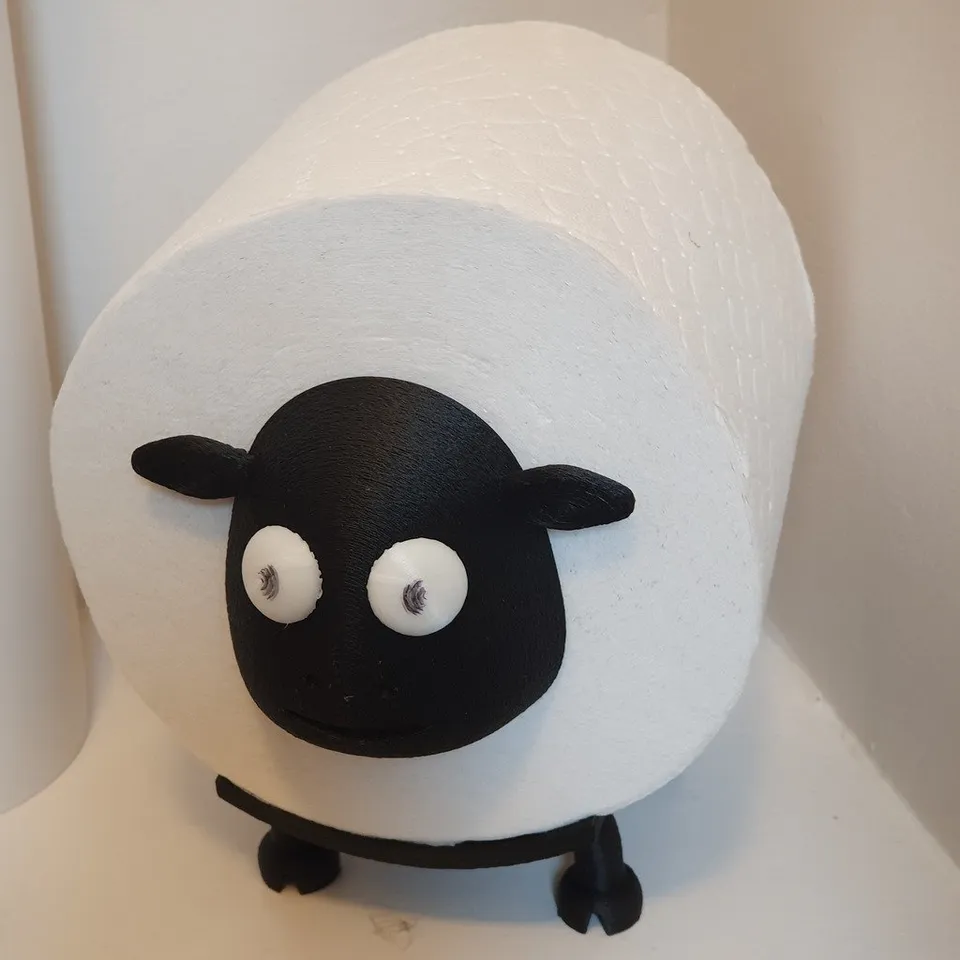 🐏Black Sheep Toilet Paper Holder