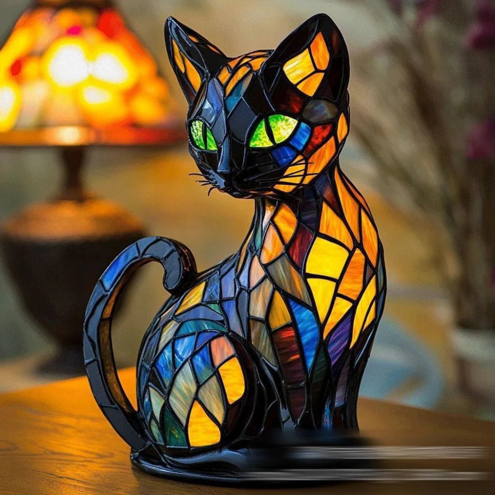 Graceful Feline Cat Lamp