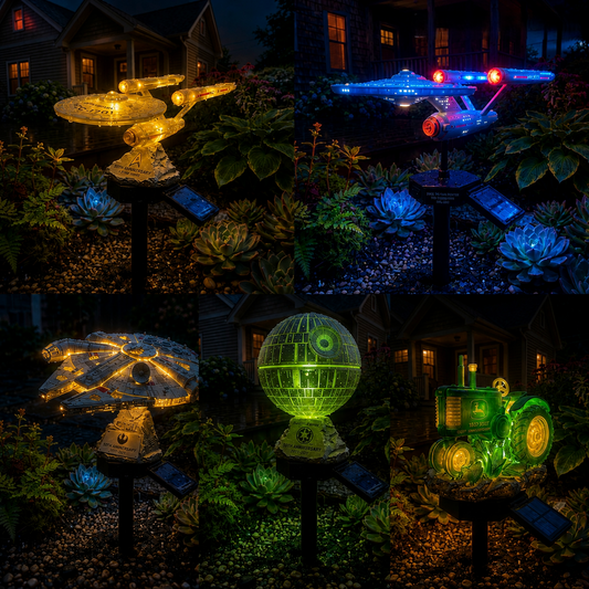🌌 TODAY ONLY—🔥 Now Only 48% of the Original Price| Sci-Fi Starship Solar Garden Light