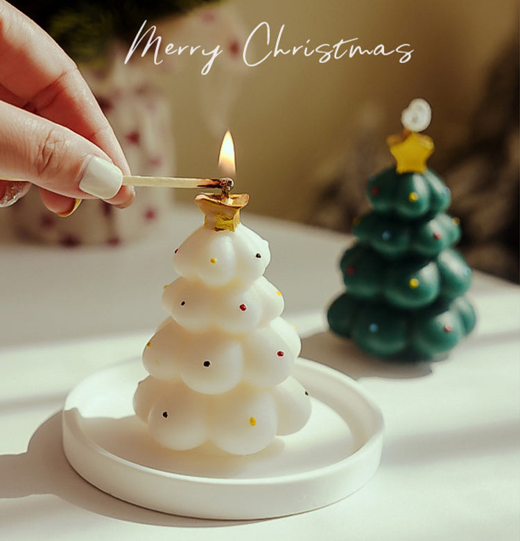 🎄 Mini Christmas Tree Candles