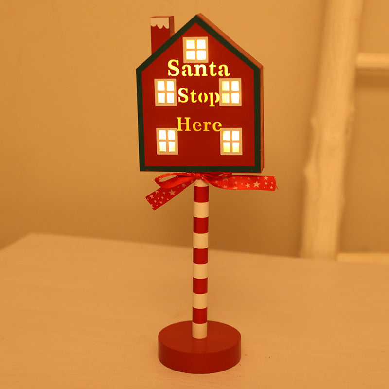 Christmas Decoration Street Sign Lights