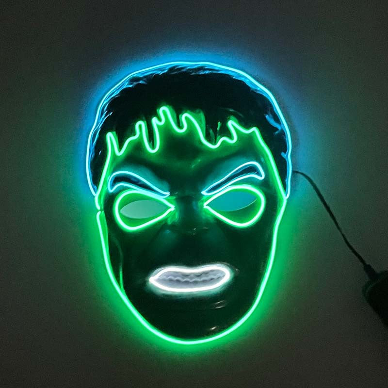Halloween HEROES Mask LED Light Mask