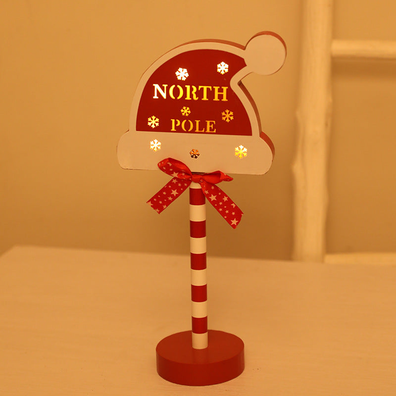 Christmas Decoration Street Sign Lights