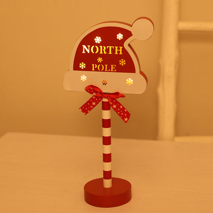 Christmas Decoration Street Sign Lights