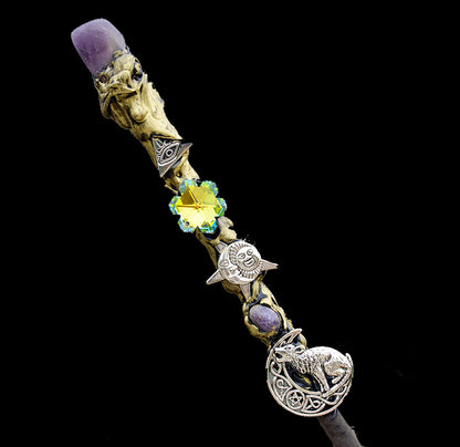 Halloween Witch Crystal Magic Wand