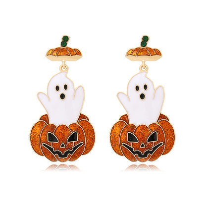 👻Cute Ghost Earrings/Necklace Pendants Halloween