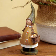Green Hat Girl Figurine