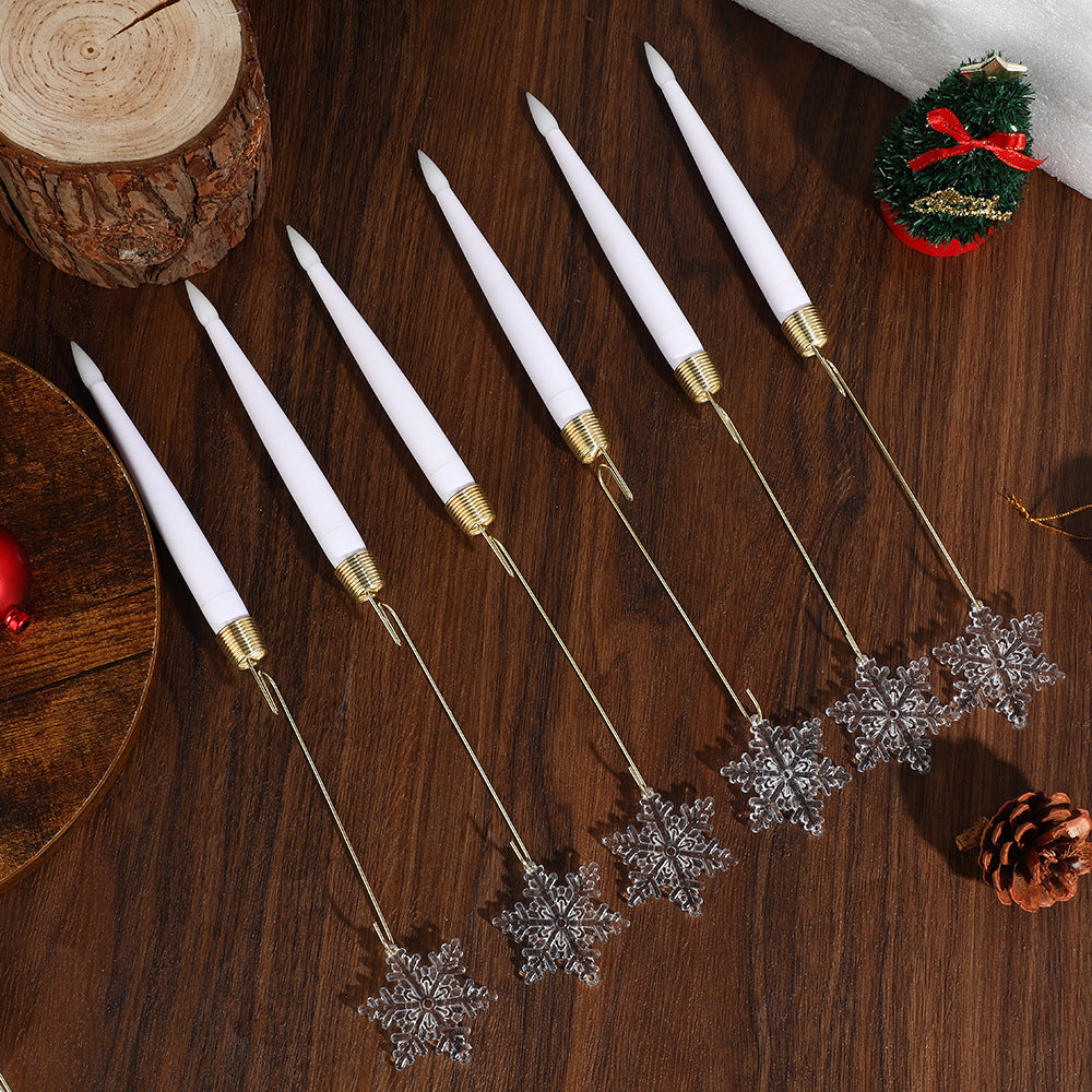 🎄Crystal Ball/Snowflake Christmas Tree Led Candles💎✨✨