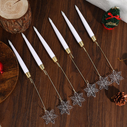 🎄Crystal Ball/Snowflake Christmas Tree Led Candles💎✨✨