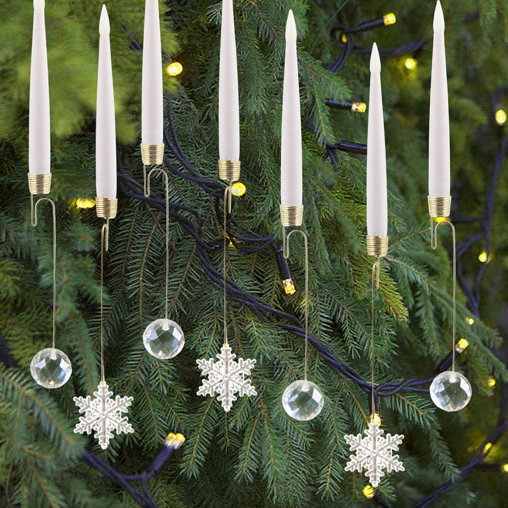 🎄Crystal Ball/Snowflake Christmas Tree Led Candles💎✨✨
