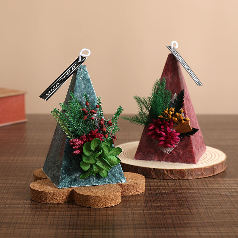Geometric Tapered Decor Candle