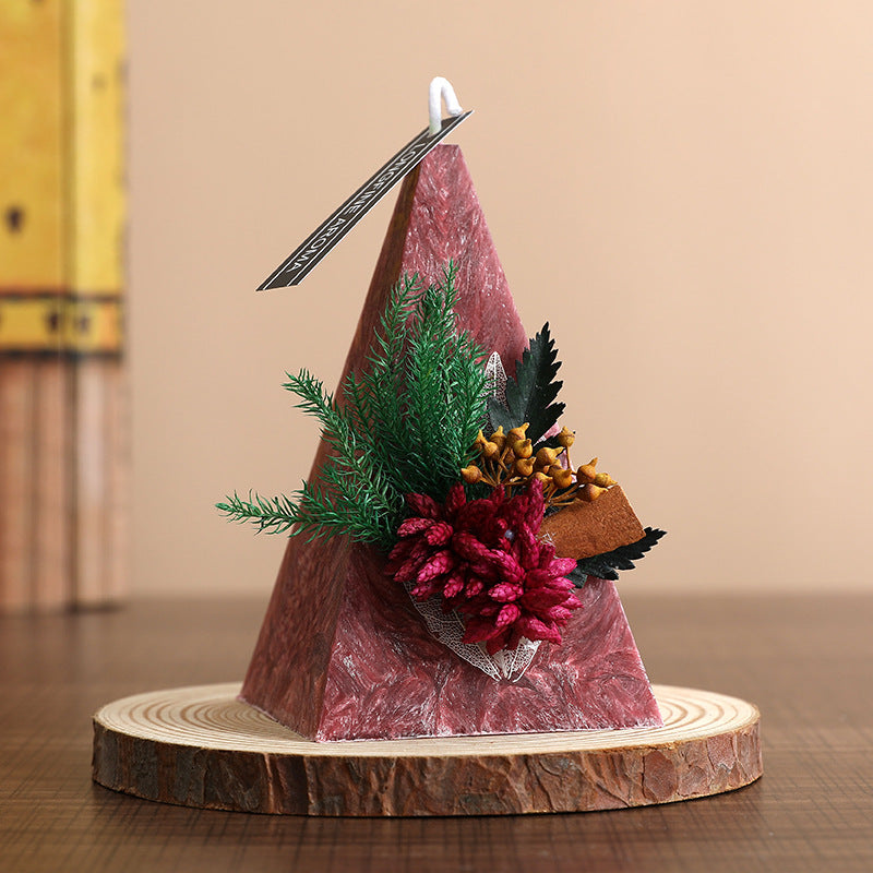 Geometric Tapered Decor Candle
