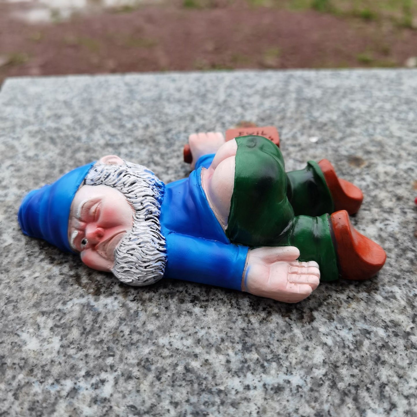 Drunk Grandpa Garden Figurine