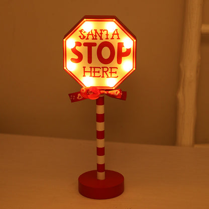 Christmas Decoration Street Sign Lights