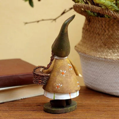 Green Hat Girl Figurine