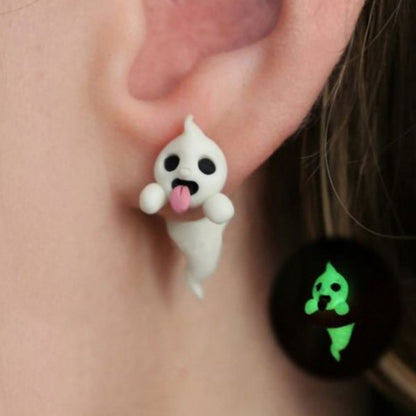 👻Cute Ghost Earrings/Necklace Pendants Halloween