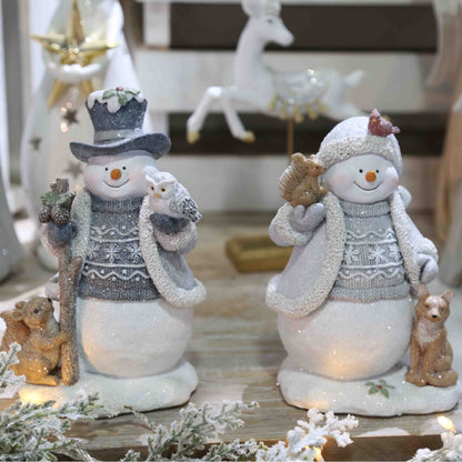 ❄️White Snowman Figurine - Christmas Decor