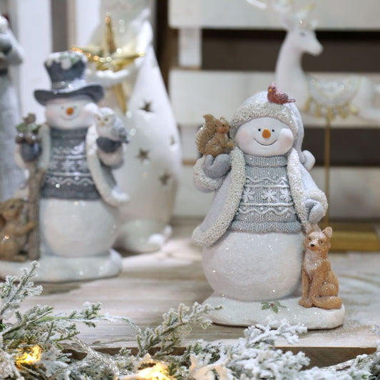❄️White Snowman Figurine - Christmas Decor
