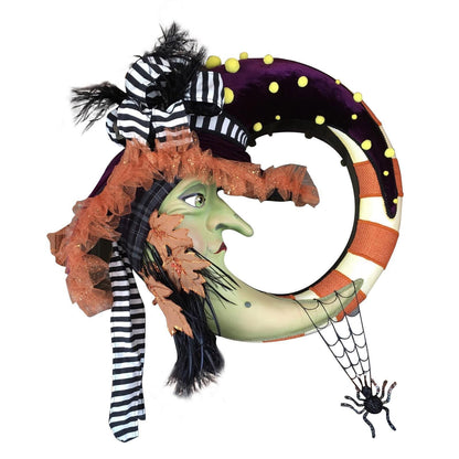Moon Witch - Halloween Door Decoration