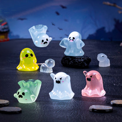 👻Halloween Mini Luminous Ghosts Figures✨