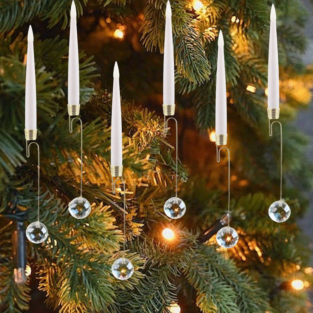 🎄Crystal Ball/Snowflake Christmas Tree Led Candles💎✨✨