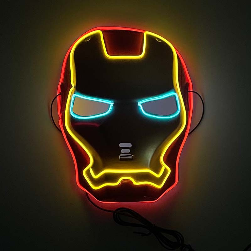 Halloween HEROES Mask LED Light Mask