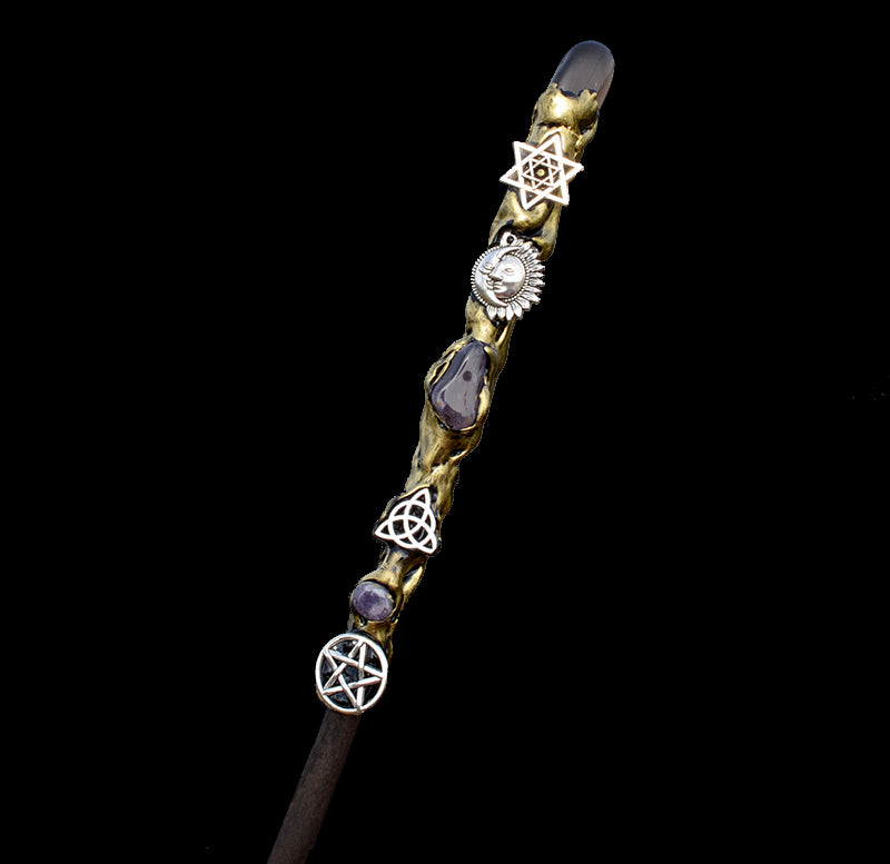 Halloween Witch Crystal Magic Wand