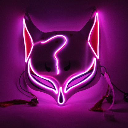 Halloween  Scary  LED Light FOX  Mask