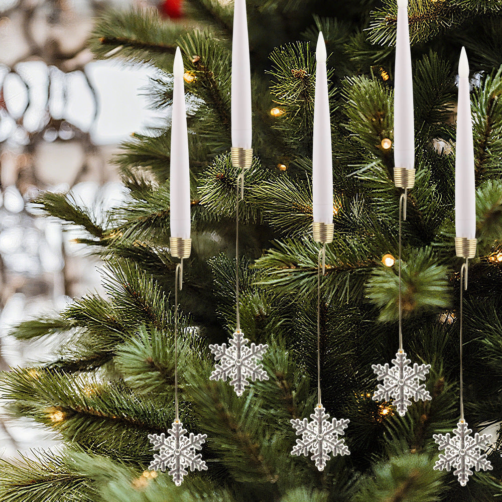🎄Crystal Ball/Snowflake Christmas Tree Led Candles💎✨✨