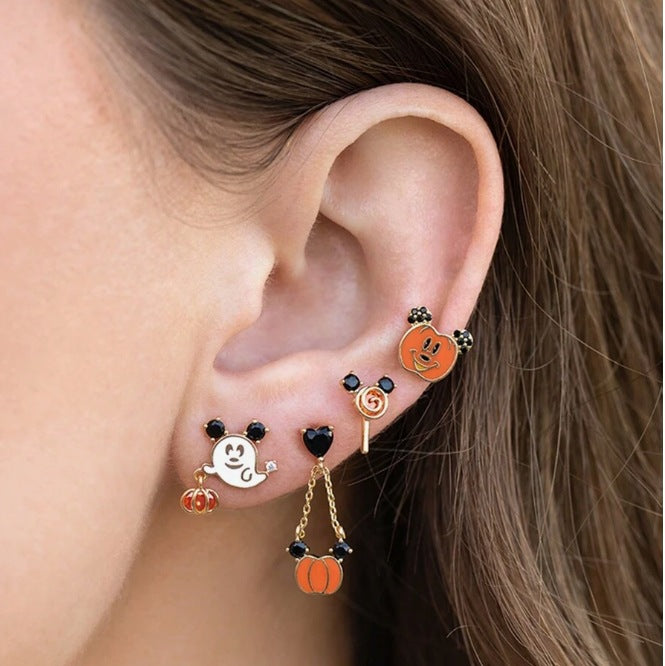👻Cute Ghost Earrings/Necklace Pendants Halloween