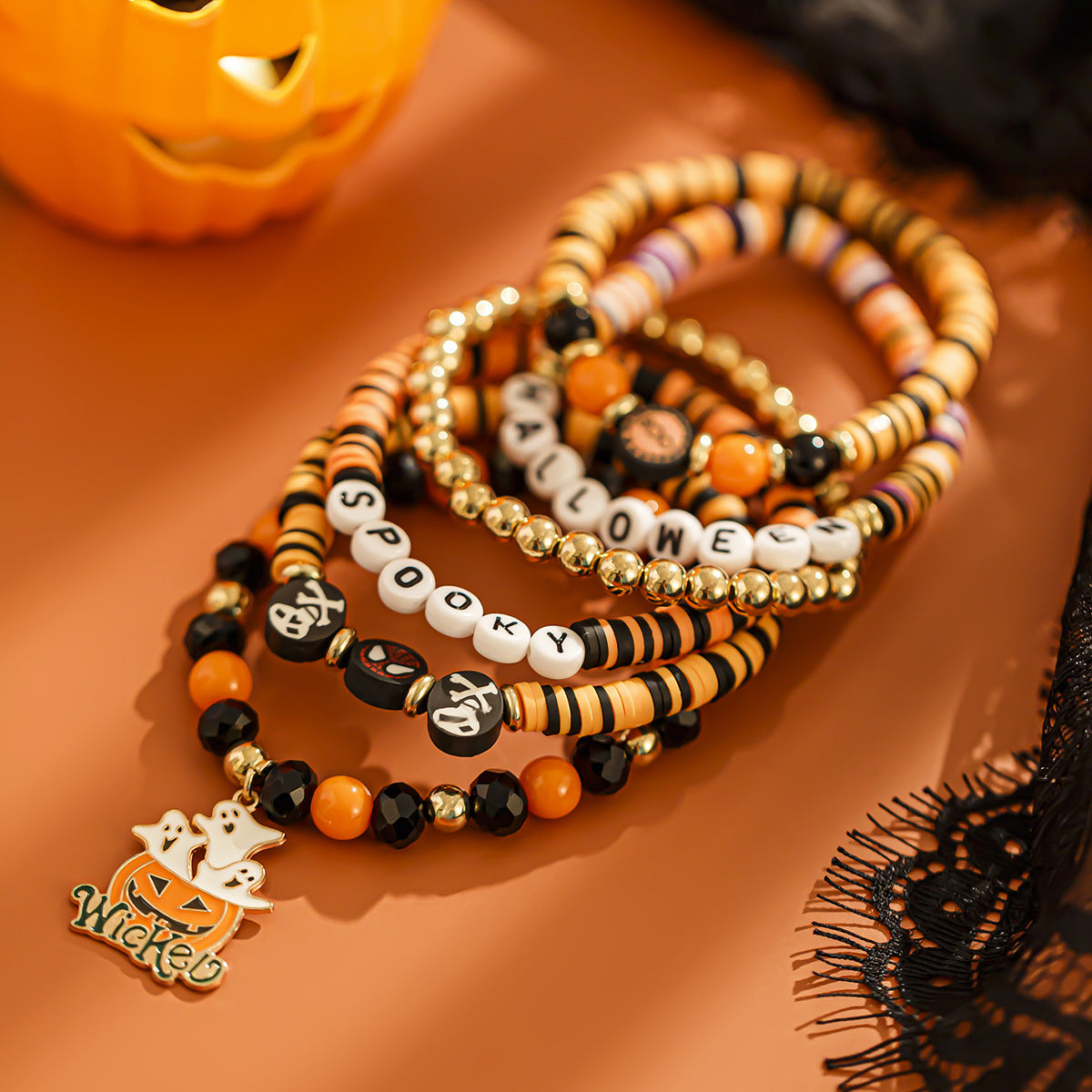 Halloween Polymer Clay Bracelets