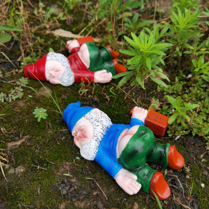 Drunk Grandpa Garden Figurine