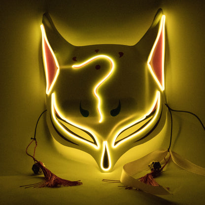 Halloween  Scary  LED Light FOX  Mask
