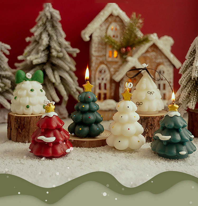 🎄 Mini Christmas Tree Candles