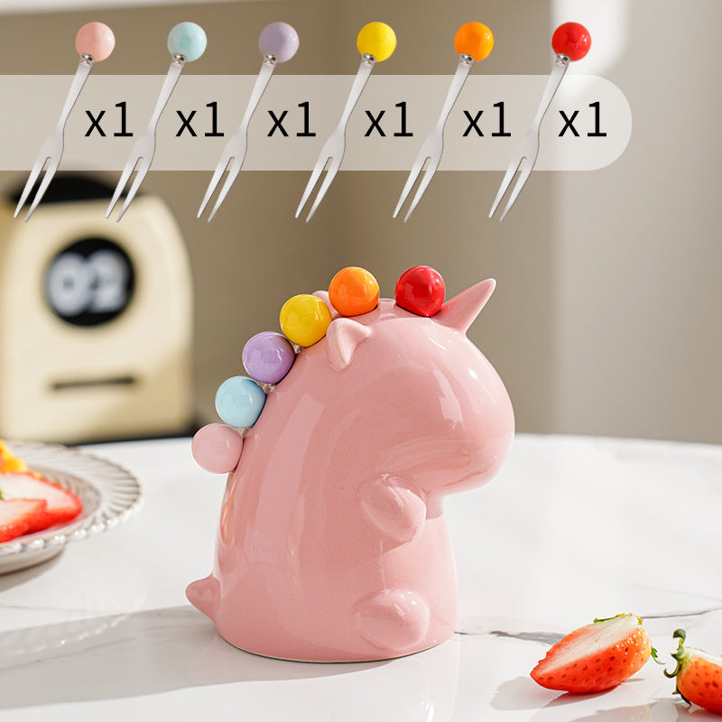 🌈Rainbow Unicorn Mini Forks Tank
