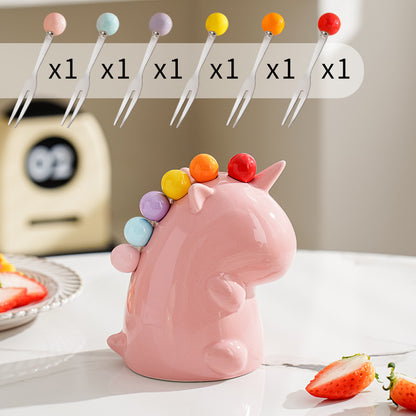 🌈Rainbow Unicorn Mini Forks Tank