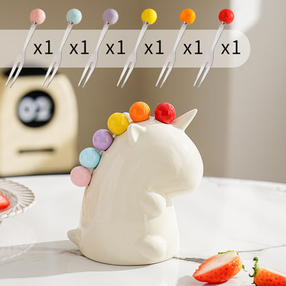 🌈Rainbow Unicorn Mini Forks Tank