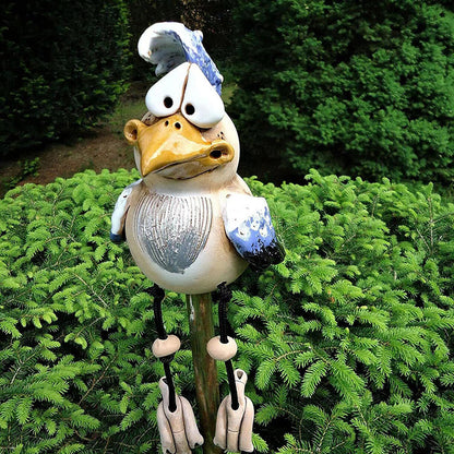 Interesting Chicken Garden Decor