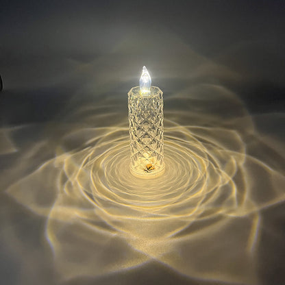 Rose Shadow LED Candle 3 Pcs