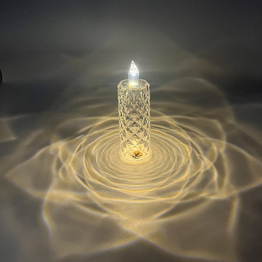 Rose Shadow LED Candle 3 Pcs