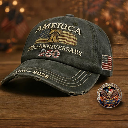 🔥United States 250th Anniversary Cap- 🎁Free Commemorative Gift🎁