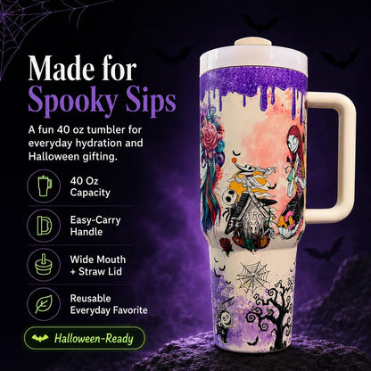 💀✨ Glow-In-The-Dark Skeleton Tumbler