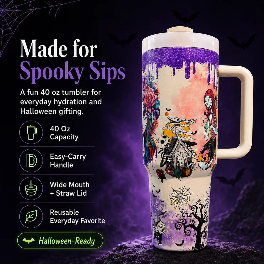 💀✨ Glow-In-The-Dark Skeleton Tumbler
