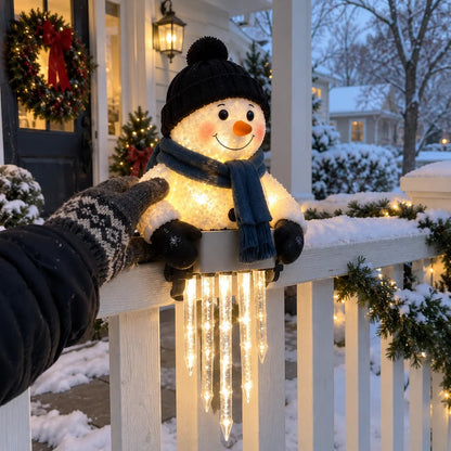 ✨🎄LAST DAY 50% OFF - ☃️WinterGlow Snowman Icicle Light Decor