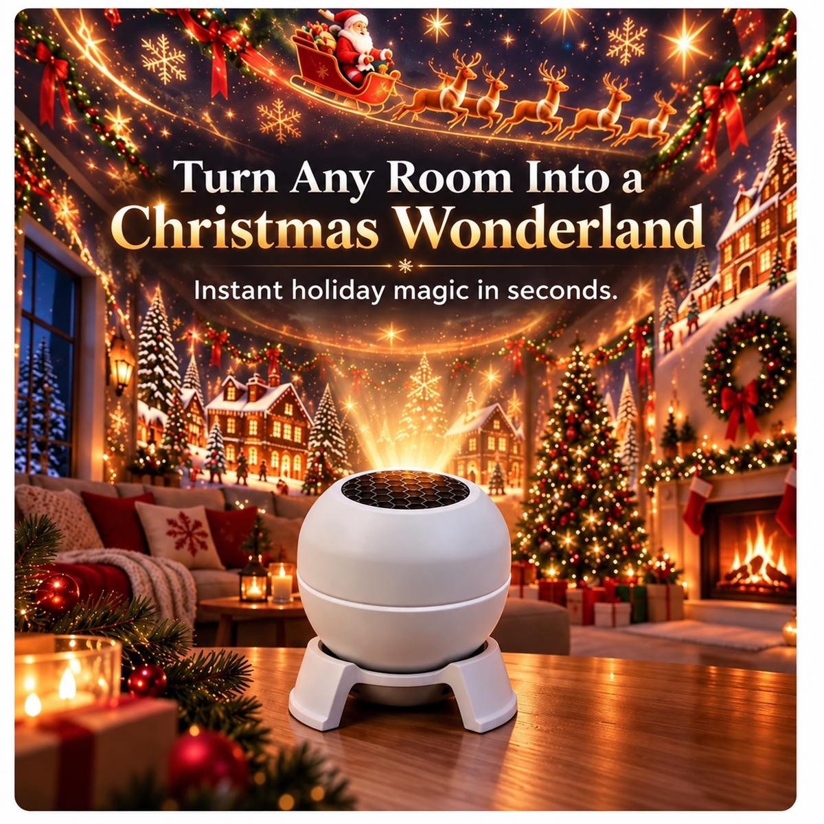 🎄🎁LAST DAY 55% OFF - ❄️Turn Any Room Into a Christmas Wonderland – Holiday Projection Night Light
