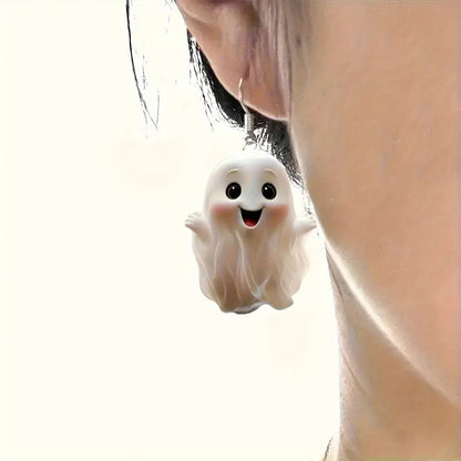 👻Cute Ghost Earrings/Necklace Pendants Halloween