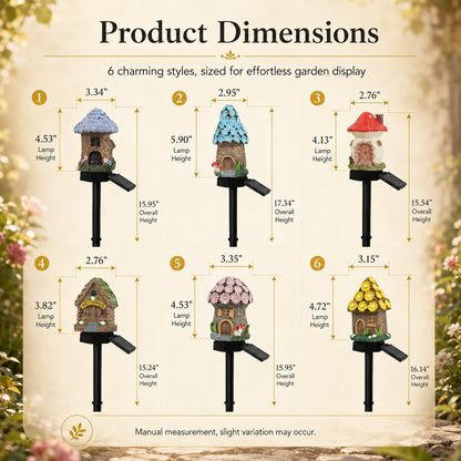 🔥Last Day: 60% OFF-🍄Solar Fairy Tale Mushroom Cottage Garden Light – Whimsical Warm Glow for Paths, Patios & Flower Beds🌙