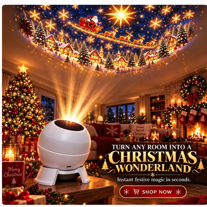 🎄🎁LAST DAY 55% OFF - ❄️Turn Any Room Into a Christmas Wonderland – Holiday Projection Night Light