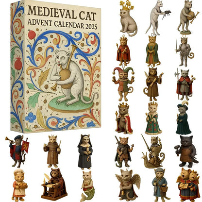 🔥LAST DAY 55% OFF🎄- Medieval Cat Advent Calendar 2025✨24 Days of Cat Armor, Royal Charm & Holiday Surprises!