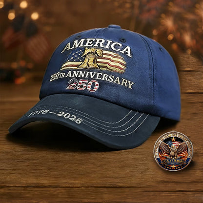 🔥United States 250th Anniversary Cap- 🎁Free Commemorative Gift🎁